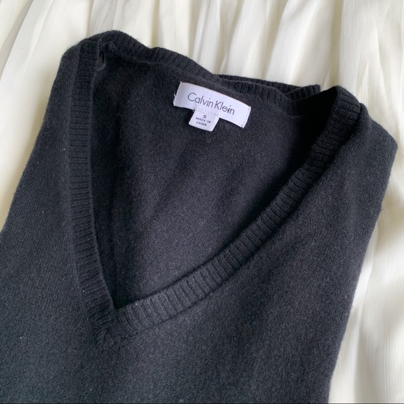 Calvin Klein Black V-Neck Sweater* - Picture 2 of 5